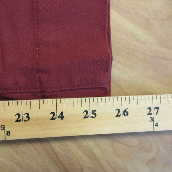 GLORIA VANDERBILT Wide Leg Tummy Control Crop Pants Sz 6 Red Rust Pull On NWT - Picture 12 of 12